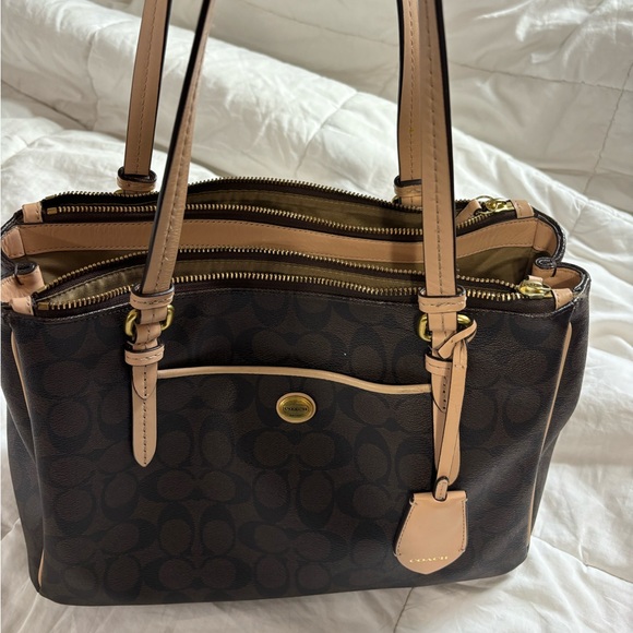 Coach Rowan Satchel Signature Canvas Bag - Picture 7 of 7